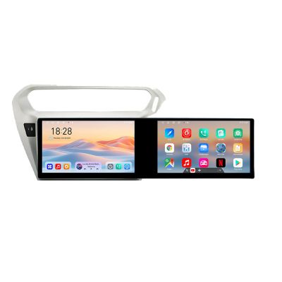 Navigatie Peugeot 301 Citroen Kit-Elisee Kit-301 Edotec 2 ecrane  8 core 4+128 21.6 inch Incell android Wifi 5Ghz gps internet S