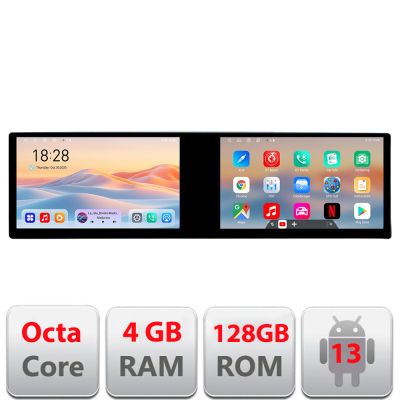 Navigatie Citroen C3 2018- Edotec 2 ecrane  8 core 4+128 21.6 inch Incell android Wifi 5Ghz gps internet