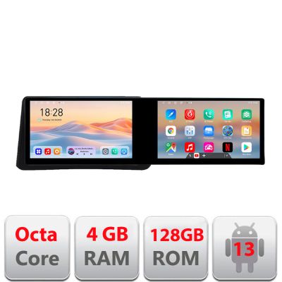 Navigatie Opel Mokka 2012-2016 Kit-MOKKA1 Edotec 2 ecrane  8 core 4+128 21.6 inch Incell android Wifi 5Ghz gps internet a