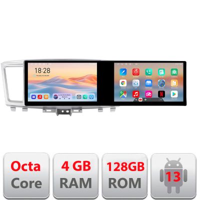 Navigatie Infinity QX60 2014-2020 Edotec 2 ecrane  8 core 4+128 21.6 inch Incell android Wifi 5Ghz gps internet  KIT-qx60
