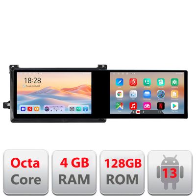 Navigatie Toyota Prius dupa 2015 Edotec 2 ecrane  8 core 4+128 21.6 inch Incell android Wifi 5Ghz gps internet  Kit-TY50