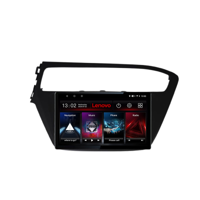 Navigatie Hyundai I20 2014-2019 Lenovo 8 core QLED 2K 4+64 360 Android Waze USB Navigatie Internet Youtube Radio