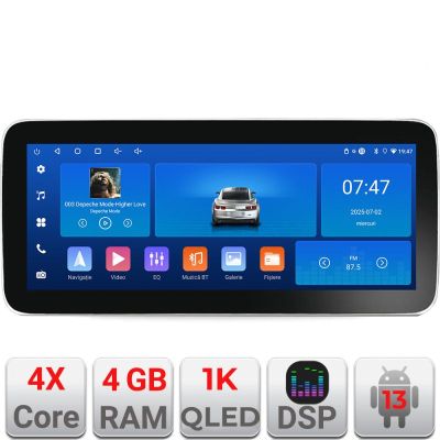 Navigatie universala KIT-1DIN Edotec 4+64 12.3 inch Incell 1K android Wifi 5Ghz gps internet  C