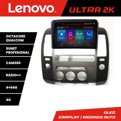 Navigatie dedicata Nissan Patfinder si Navara masini cu navigatie de fabrica Lenovo Qled 1K Octa Core 4+64 LTE 4G DSP Wifi 5Ghz HDMI android-auto carplay gps Kit-+ULTRA-9-4+64