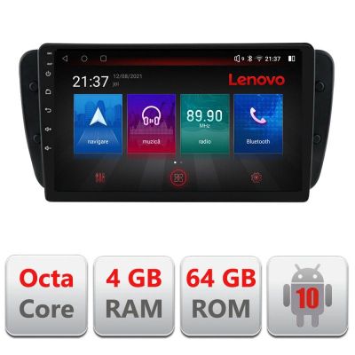Navigatie Seat Ibiza 2008-2014 E-246 Octa Core cu Android Radio Bluetooth Internet GPS WIFI DSP 4+64GB 4G RESIGILAT