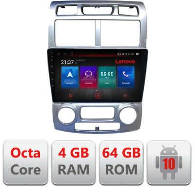 Navigatie Kia Sportage 2005-2007 E-0023 Octa Core cu Android Radio Bluetooth Internet GPS WIFI DSP 4+64GB 4G RESIGILAT