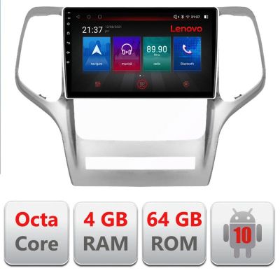 Navigatie Jeep Grand Cherokee 2011-2013 E-GRCHE Octa Core cu Android Radio Bluetooth Internet GPS WIFI DSP 4+64GB 4G RESIGILAT