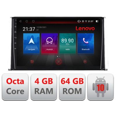 Navigatie Toyota Auris dupa 2017 E-Auris Octa Core cu Android Radio Bluetooth Internet GPS WIFI DSP 4+64GB 4G RESIGILAT