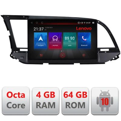 Navigatie Hyundai Elantra 2015-2018 E-581 Octa Core cu Android Radio Bluetooth Internet GPS WIFI DSP 4+64GB 4G RESIGILAT