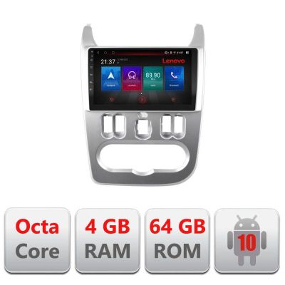 Navigatie Dacia Duster 2010-2012 E-099 Octa Core cu Android Radio Bluetooth Internet GPS WIFI DSP 4+64GB 4G RESIGILAT