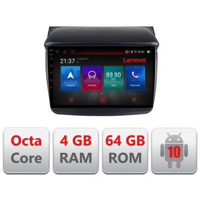 Navigatie Mitsubishi L200/Pajero 2006-2013 E-094 Octa Core cu Android Radio Bluetooth Internet GPS WIFI DSP 4+64GB 4G RESIGILAT