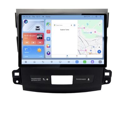 Navigatie dedicata Mitsubishi Outlander 2010 N-056 Edonav ecran 13" 1K 4+64 Android Waze USB Navigatie 4G 360 Toslink Youtube V2