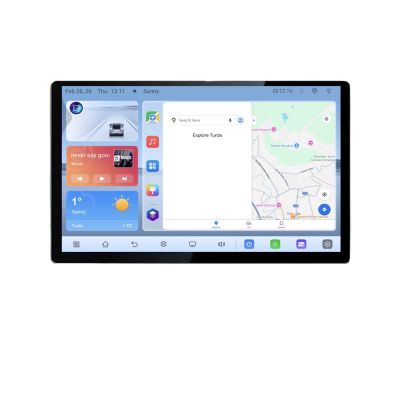 Navigatie dedicata Ford Focus 4 Kuga 2018-2023 N-focus4 Edonav ecran 13" 1K 4+64 Android Waze USB Navigatie 4G 360 Toslink Youtube Radio kit-