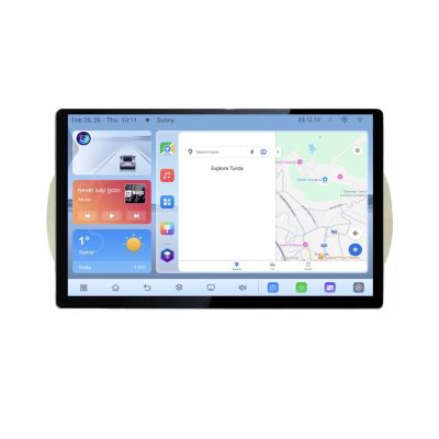 Navigatie dedicata Fiat 500  2007-2015 Edonav ecran 13" 1K 4+64 Android Waze USB Navigatie 4G 360 Toslink Youtube Radio KIT-fi