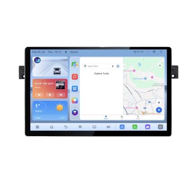 Navigatie dedicata BMW Seria 3 E46 N-052 Edonav ecran 13" 1K 4+64 Android Waze USB Navigatie 4G 360 Toslink Youtube Radio KIT-