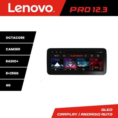 Navigatie Dacia dupa 2012 K-Dacia Lenovo PRO 8+256 12.3 inch qled android 4G DSP gps internet  8Core