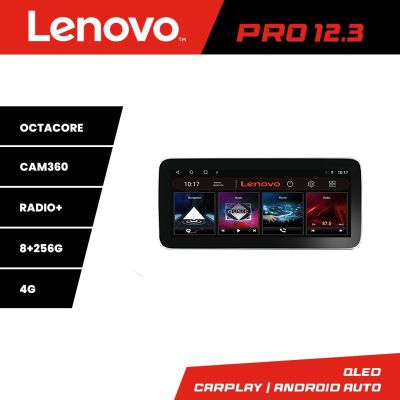 Navigatie Fiat 500 2007-2015 Lenovo PRO 8+256 12.3 inch qled android 4G DSP gps internet  8Core