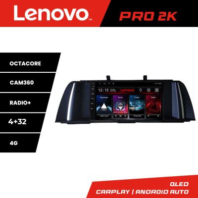 Navigatie BMW X5 X6 2009-2014 CIC 8 core QLED 2K 4+32 360 Android Waze USB Navigatie Internet Youtube Radio Lenovo