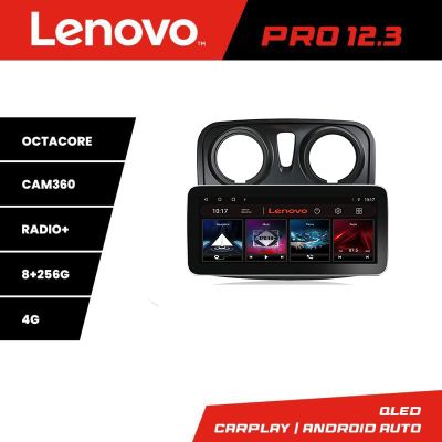 Navigatie Dacia Sandero Logan 2012-2020 K-sandero Lenovo PRO 8+256 12.3 inch qled android 4G DSP gps internet
