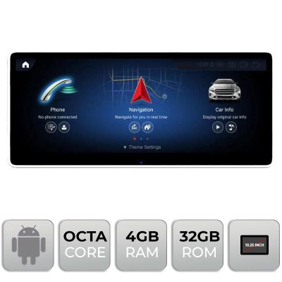Navigatie Mercedes E W212 2008-2011 NTG4 ecran de 10.25" Android gps 4G 4+32 1920x720