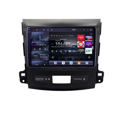 Navigatie Mitsubishi Outlander 2006-2011 Edotec Kit-056 8 core QLED 2K 16+512GB 360 Android Waze USB Navigatie Internet Youtube Radio v2