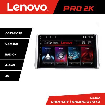 Navigatie Toyota RAV4 2018 8 core QLED 2K 4+64 360 Android Waze USB Navigatie Internet Youtube Radio Lenovo