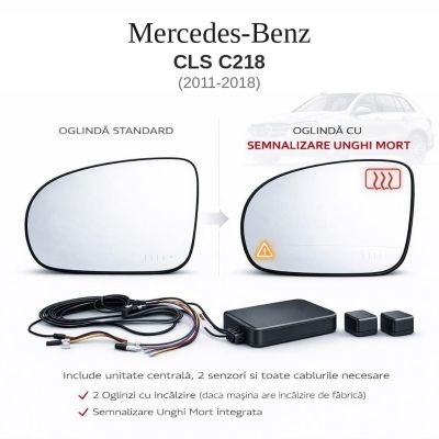 Senzor unghi mort Mercedes Benz CLS C218 2011-2018 — oglindă dedicată