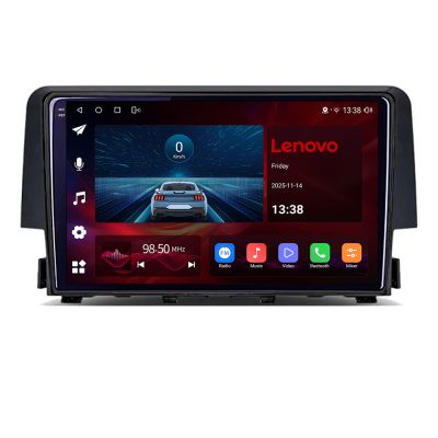 Navigatie Honda Civic Hatchback Type R gen 8 / Sedan gen 10 2015-2021, Lenovo Ultra, Qualcomm 8-Core, 4G, Camera 360, CarPlay Wireless, 4+64GB, 9"