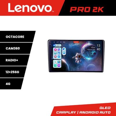 Navigatie Toyota Auris 2007-2013 Lenovo Kit-auris-2013 8 core QLED 2K 12+256 360 Android Waze USB Navigatie Internet Youtube Radio