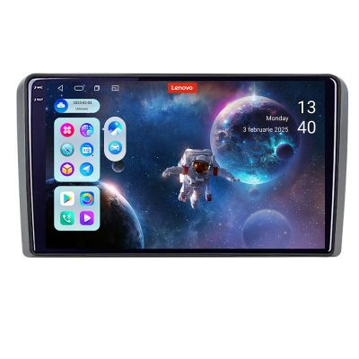 Navigatie Audi A3 8P  Lenovo Kit-049 8 core QLED 2K 12+256 360 Android Waze USB Navigatie Internet Youtube Radio
